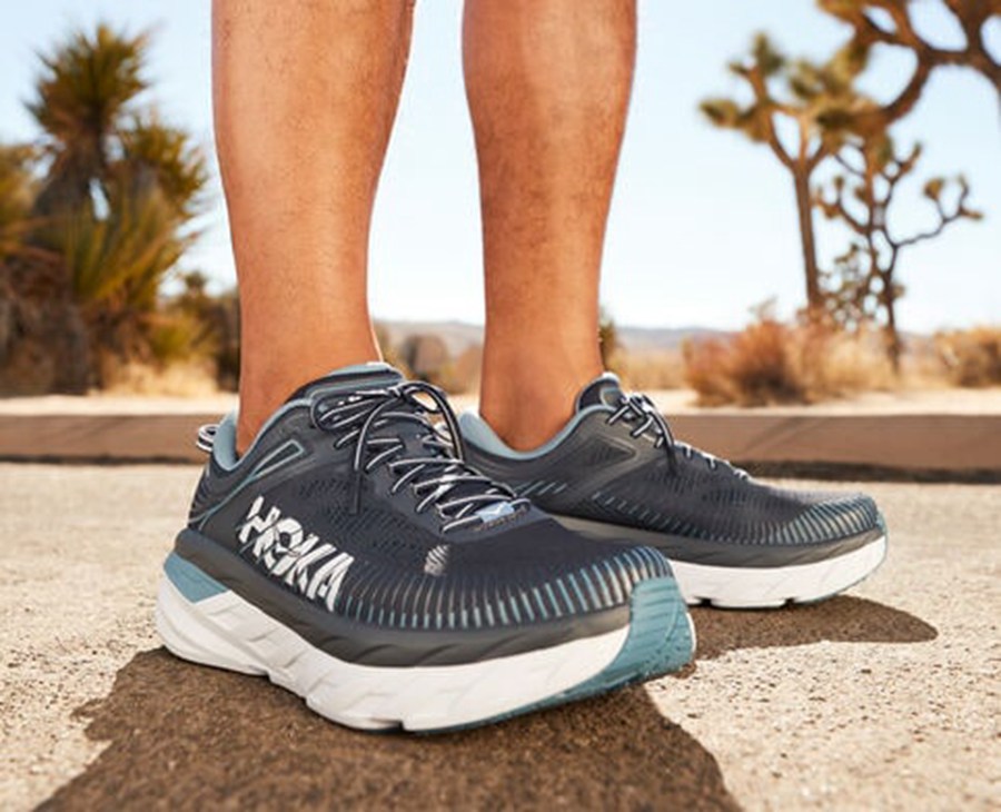 Hoka One One Koşu Ayakkabısı Erkek Lacivert - Bondi 7 - YT3429610